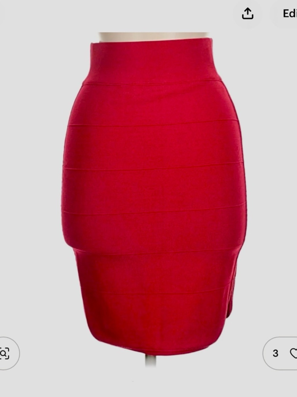 NWOT Ted Baker London Red Pencil Skirt